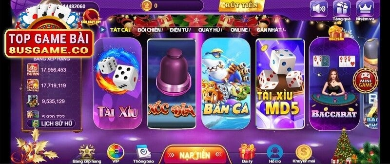 Các Loại Game Bài Phổ Biến Trên 8US