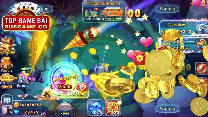 Hướng dẫn cách chơi Bắn Cá Xu Vàng 777 tại 8US