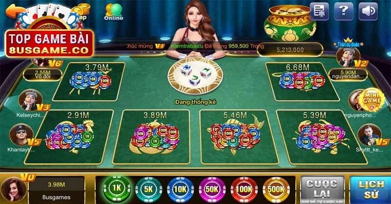 Ưu điểm vượt trội của Bầu cua online 8US