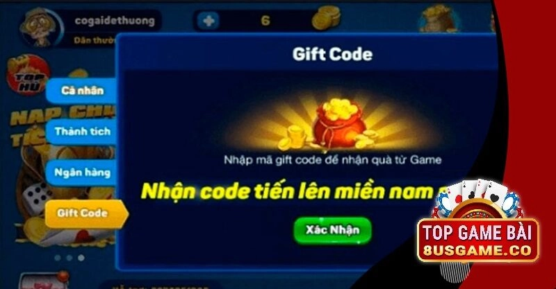 Các loại code tiến lên miền nam phổ biến tại 8us